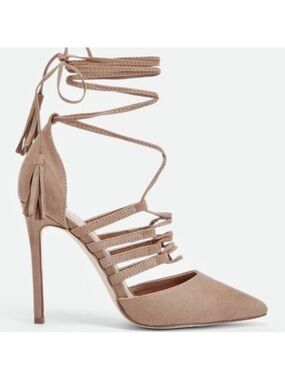 JustFab Connie Ankle Strap Stiletto Heel 9